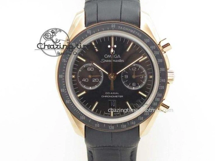 0317 TechFriendly SpeedMaster MoonWatch SS OMF 1:1 Best Edition Black Red Dial On SS Bracelet A9300 V 8092